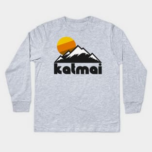 Retro Katmai ))(( Tourist Souvenir National Park Design Kids Long Sleeve T-Shirt